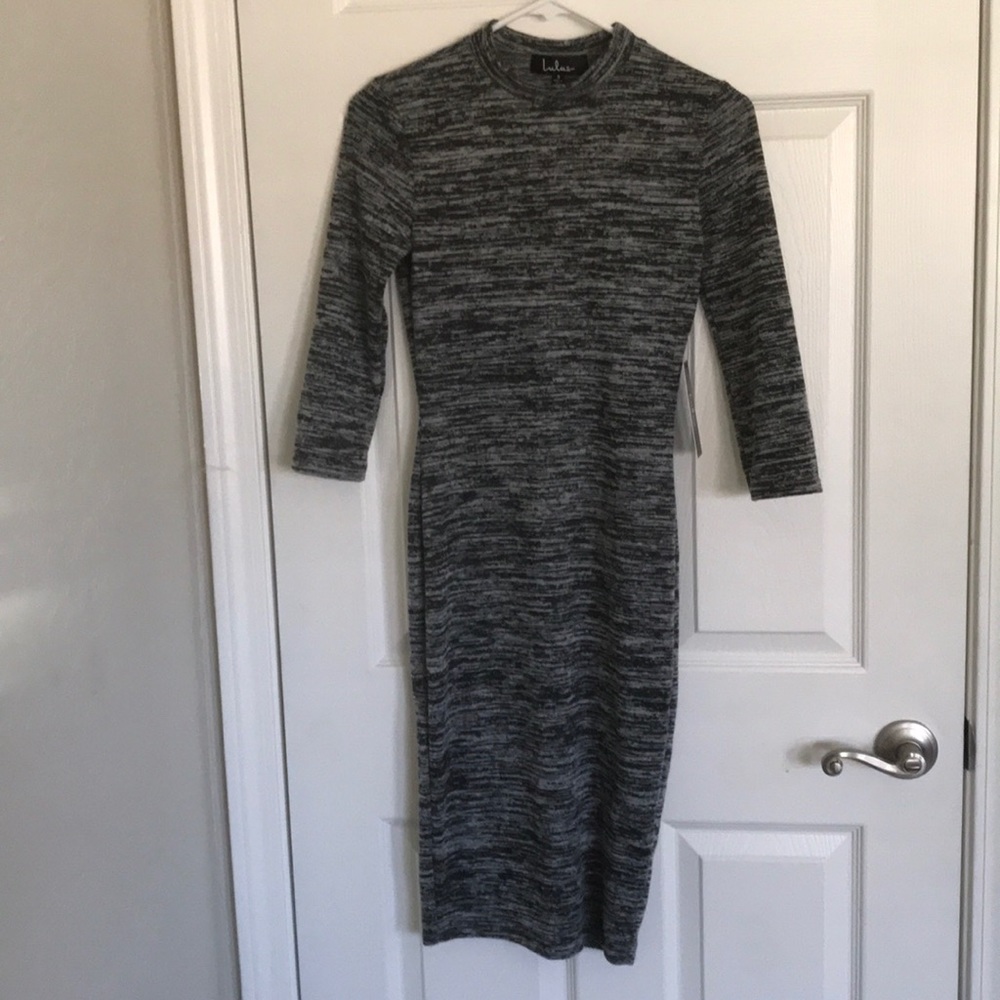 Lulus small midi gray dress